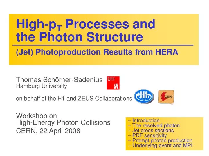 high p t processes and the photon structure jet photoproduction results from hera