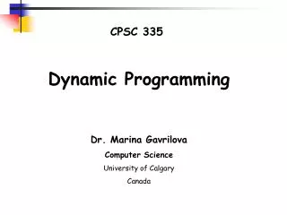 CPSC 335