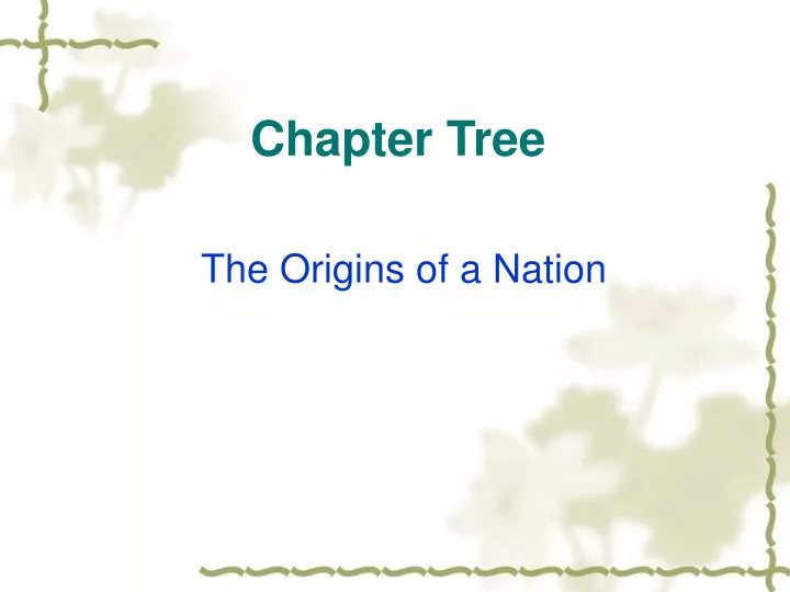 chapter tree