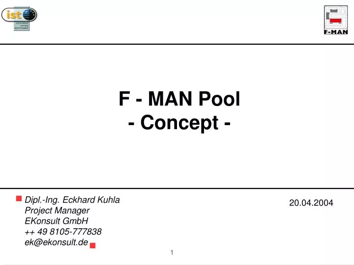 f man pool concept