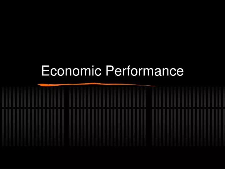 economic performance