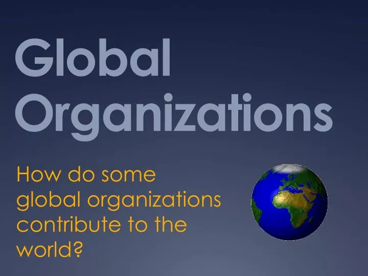 global organizations
