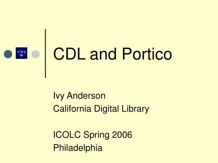 cdl and portico