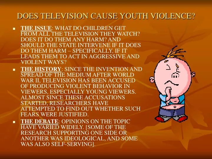 does television cause youth violence