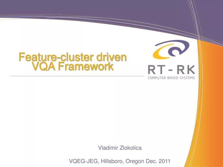 feature cluster driven vqa framework