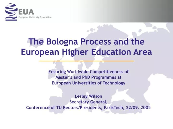 the bologna process and the european higher education area