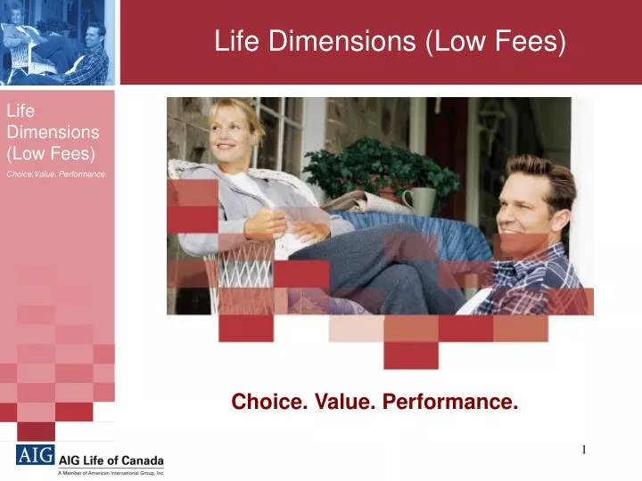 life dimensions low fees