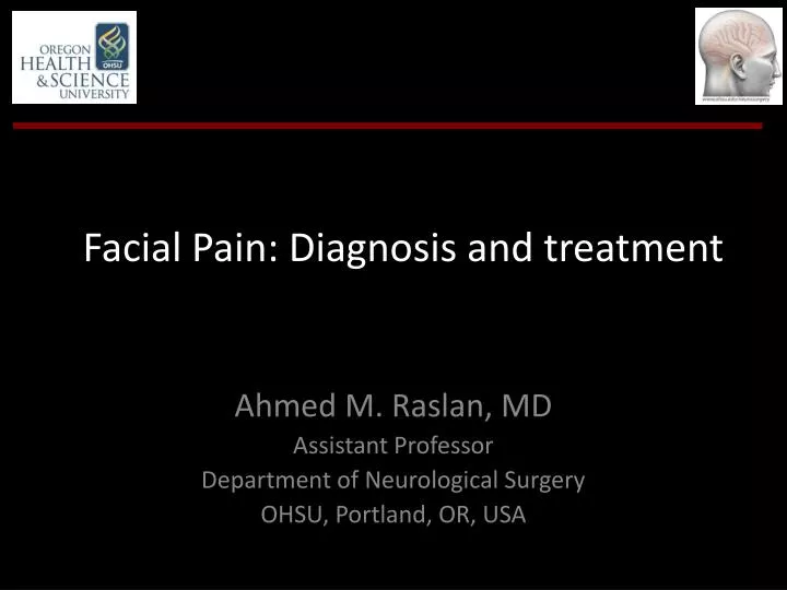 facial pain diagnosis and treatment