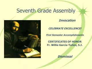 Seventh Grade Assembly