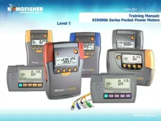 Training Manual: KI9600A Series Pocket Power Meters
