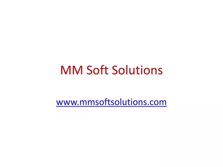 mm soft solutions