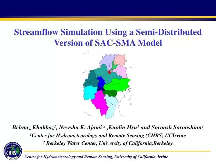 streamflow simulation using a semi distributed version of sac sma model