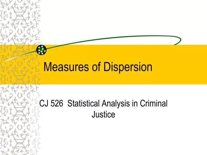 measures of dispersion