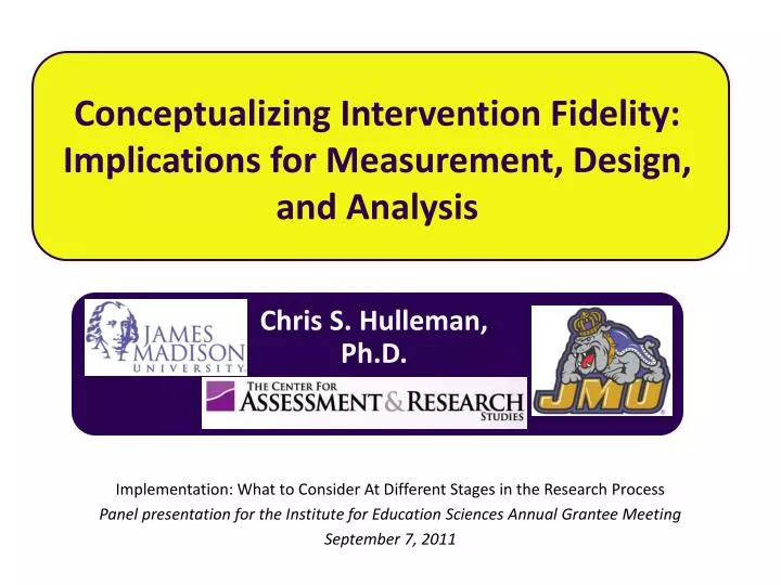 conceptualizing intervention fidelity implications for measurement design and analysis