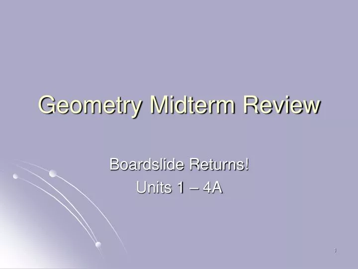geometry midterm review
