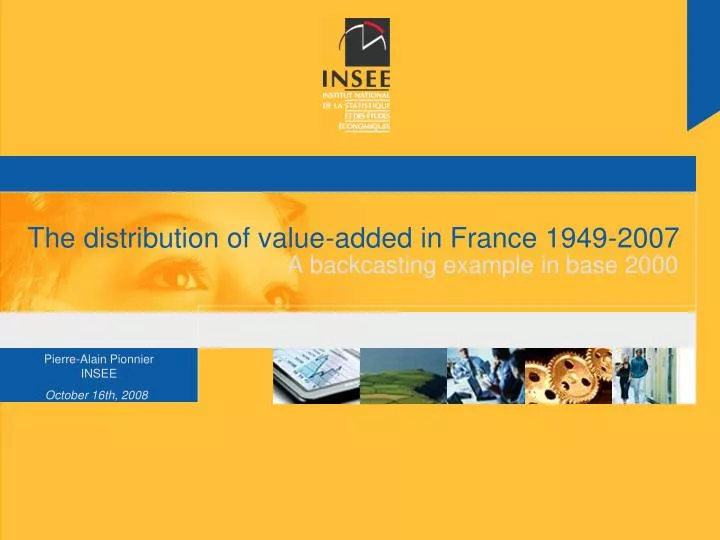 the distribution of value added in france 1949 2007