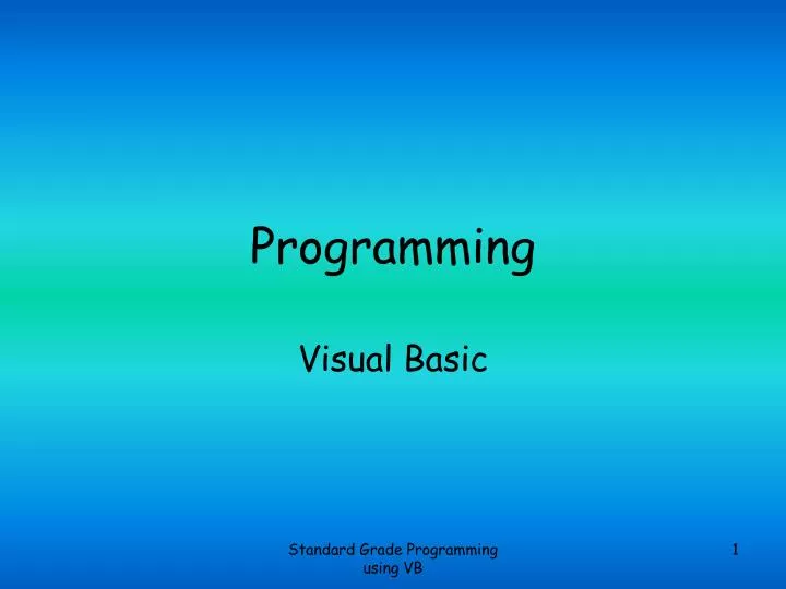 programming