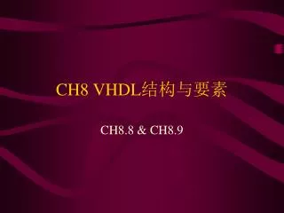 ch8 vhdl