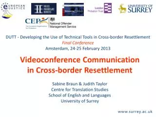 Videoconference Communication in Cross-border Resettlement