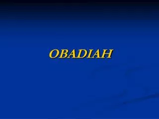 OBADIAH