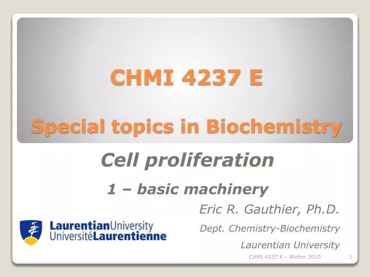 chmi 4237 e special topics in biochemistry