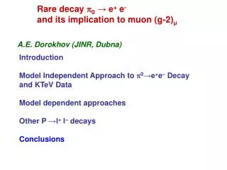 R are decay p 0 ? e + e - and its implication to muon (g-2) ?