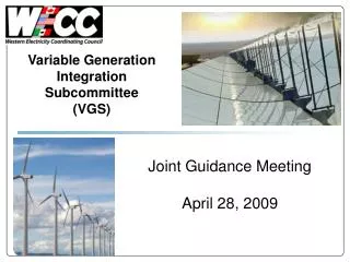 Joint Guidance Meeting April 28, 2009