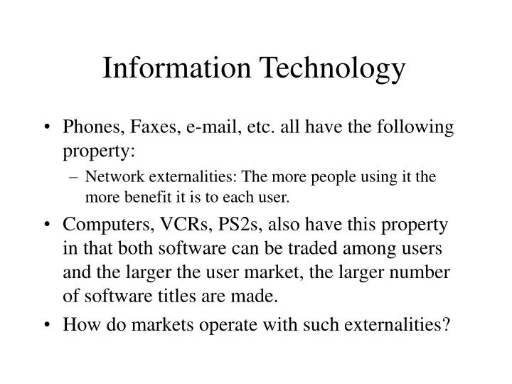 information technology