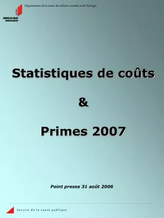 statistiques de co ts primes 2007