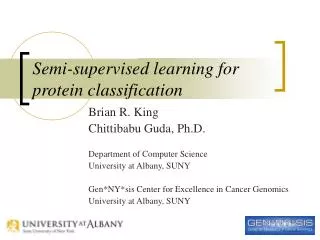 Semi-supervised learning for protein classification