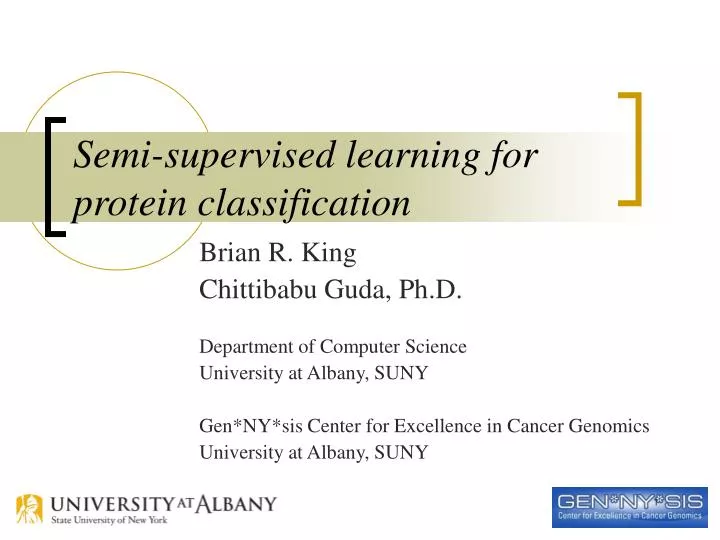 semi supervised learning for protein classification