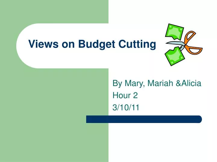 views on budget cutting
