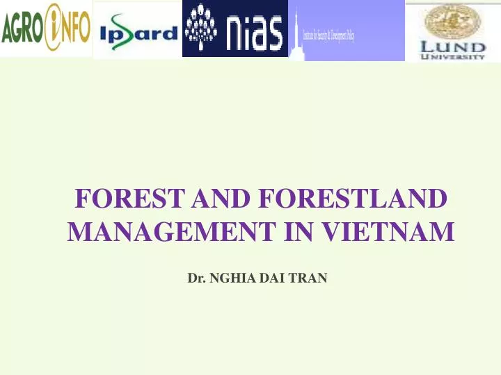 forest and forestland management in vietnam