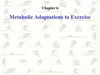 Chapter 6 Metabolic Adaptations to Exercise