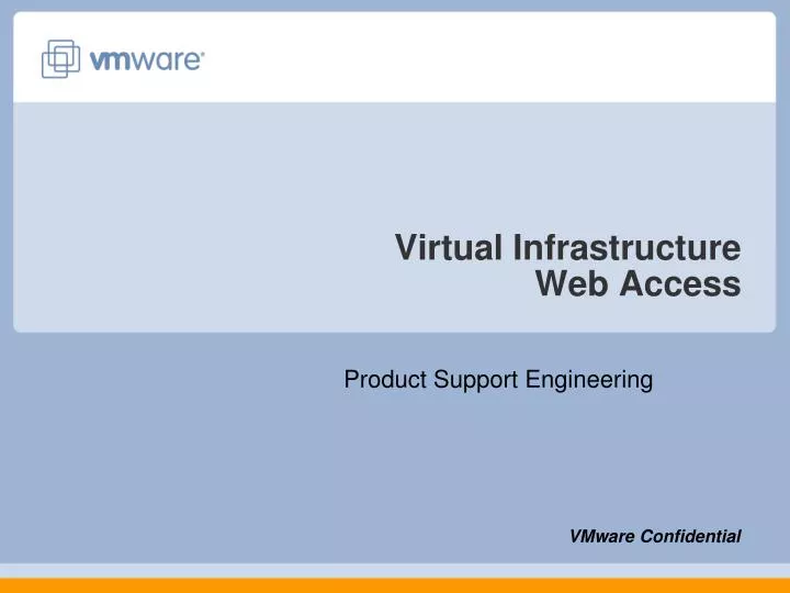 virtual infrastructure web access