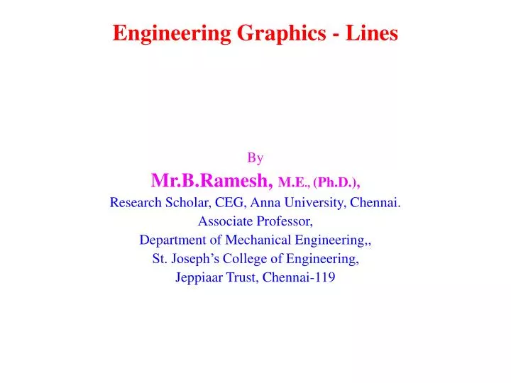 engineering graphics lines