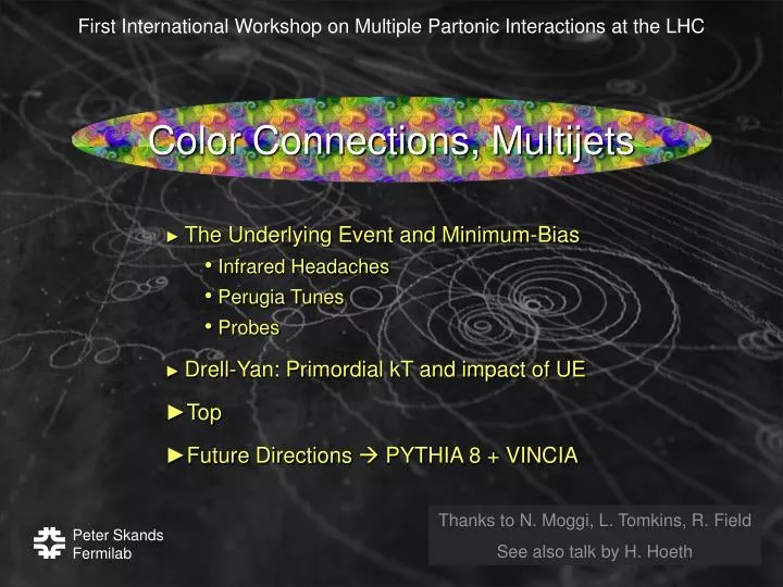 color connections multijets