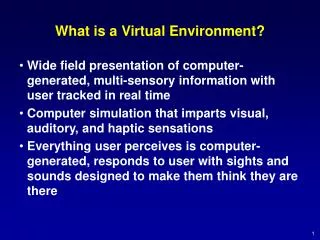 What is a Virtual Environment?