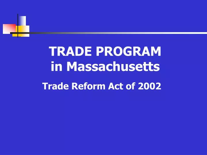 trade program in massachusetts