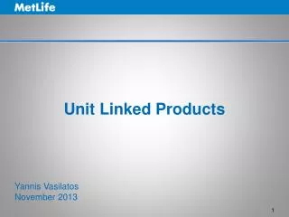 Unit Linked Products