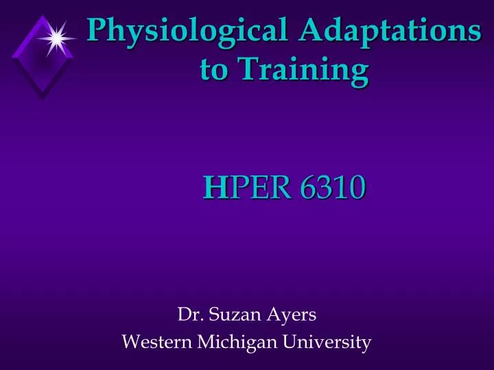 physiological adaptations to training h per 6310