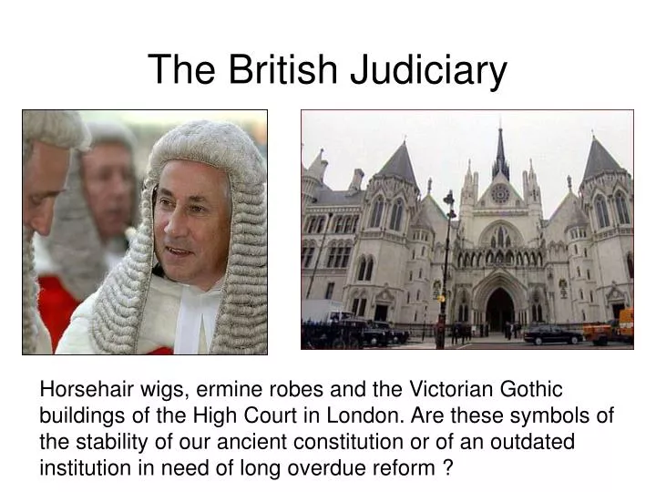 the british judiciary