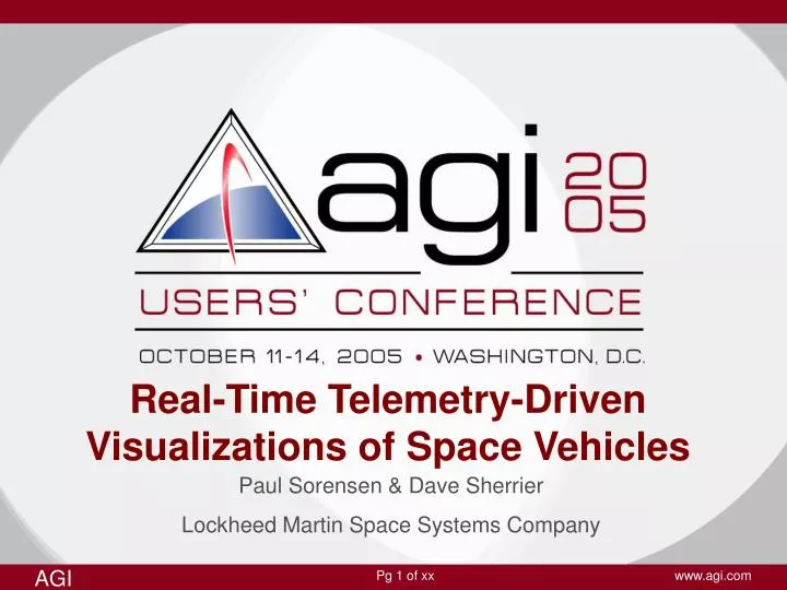 real time telemetry driven visualizations of space vehicles
