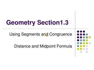 Geometry Section1.3