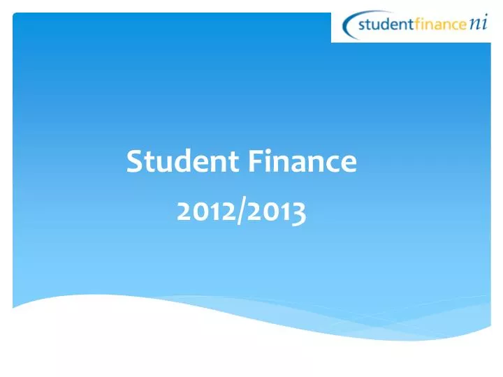 student finance 2012 2013