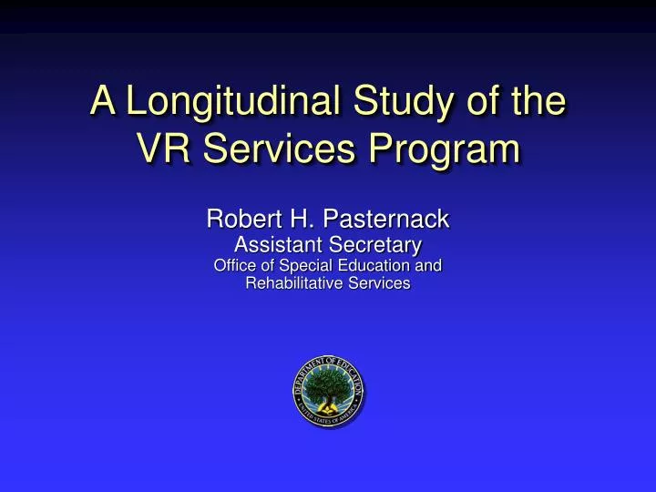 a longitudinal study of the vr services program