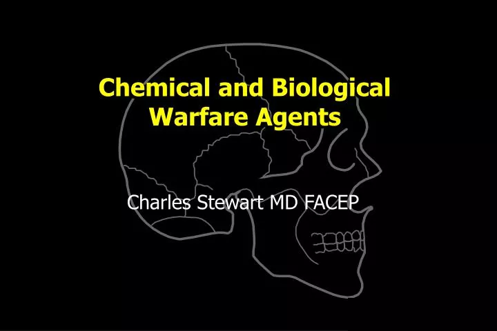 chemical and biological warfare agents