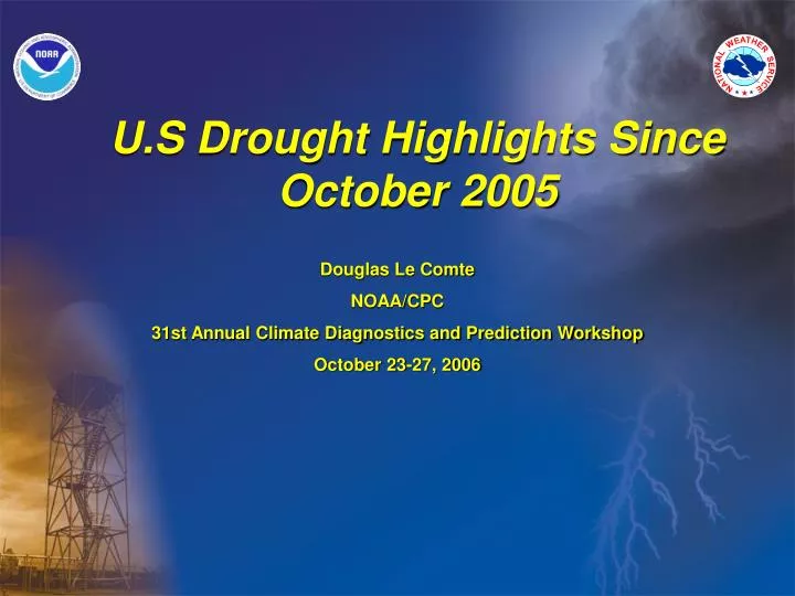 u s drought highlights since october 2005