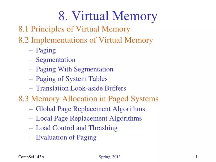 8 virtual memory