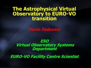 The Virtual Observatory